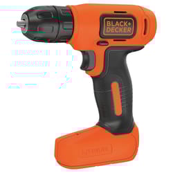Black+Decker 8V MAX 3/8 in. Brushed Cordless Drill/Driver Kit (Battery & Charger)