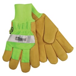 Kinco Men's Outdoor Hi-Viz Work Gloves Green S 1 pair