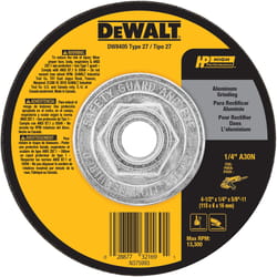 DeWalt High Performance 4-1/2 in. D X 1/4 in. thick X 5/8 in. Grinding Wheel 1 pc