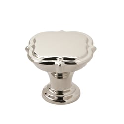 Amerock Grace Revitalize Quatrefoil Cabinet Knob 1-3/8 in. D 1-3/16 in. Polished Nickel 1 pk