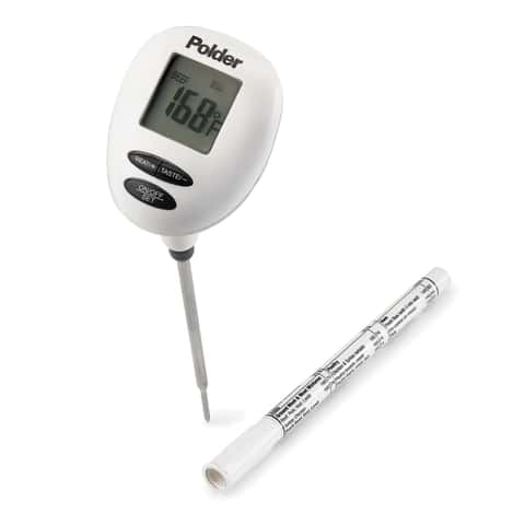 Polder Home Tools Digital Thermometer with Timer/Clock, Factory