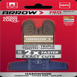 Arrow Pro 2-1/2 in. High Carbon Steel Tough Curve Semi-Circle Japanese Blade Hardwood 10 pc