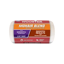 Wooster Mohair Blend 4 in. W X 1/4 in. Regular Paint Roller Cover 1 pk