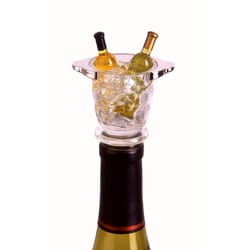 Prodyne Clear Acrylic Mini Wine Chiller Bottle Stopper