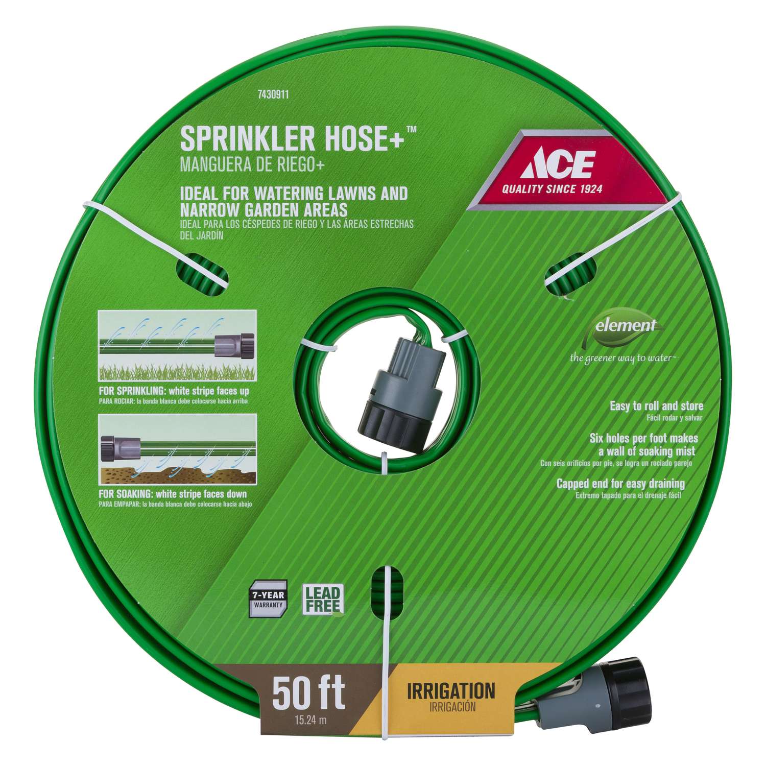 Ace 5 8 In Dia X 50 Ft L Sprinkler Green Vinyl Hose Ace Hardware