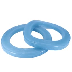 Tight Seal Elastomer Toilet Bowl Gasket 1/4 in. Blue Rubber/Silicone For Universal