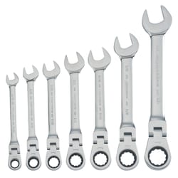 Craftsman SAE Reversible Ratcheting Flex Head Combination Wrench Set 7 pc