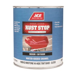 Ace Rust Stop Indoor and Outdoor Gloss Midtone Base Water-Based Enamel Rust Prevention Paint 1 qt