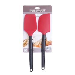 Farberware Black/Red Silicone Spatula Set