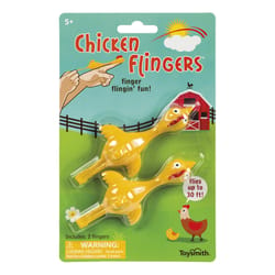 Toysmith Chicken Flingers Toy Yellow 2 pc