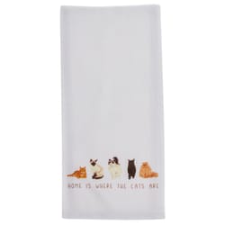 Karma Multicolored Cotton Cat Tea Towel 1 pk