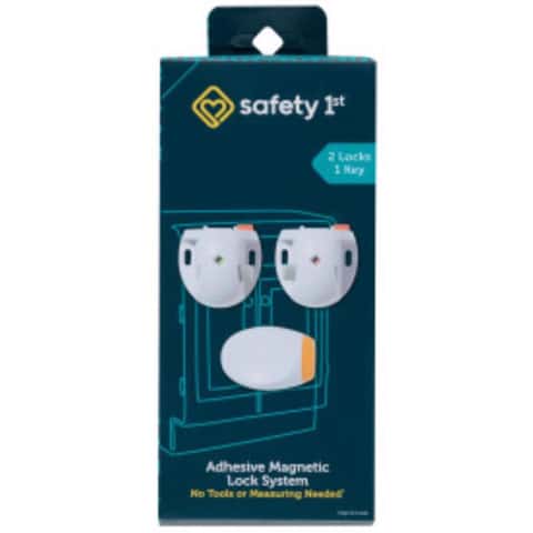 Safety 1st White Plastic Magnetic Cabinet Locks 3 pc Safety 1st White Plastic Magnetic Cabinet Locks 3 pc