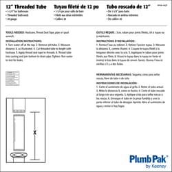 Plumb Pak 1-1/4 in. D X 12 in. L Brass Extension Tube