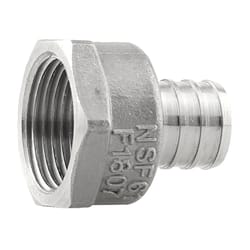 Boshart Industries 3/4 in. PEX X 3/4 in. D FPT Stainless Steel Adapter