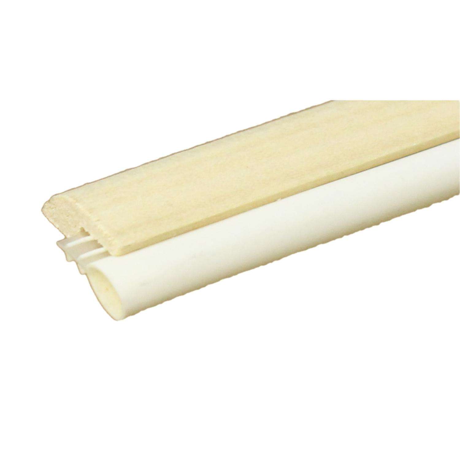 Randall White Hardwood/Vinyl Wood Door Weatherseal Set 3 pc Ace Hardware