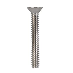 HILLMAN No. 6-32 Ga. X 1 in. L Phillips Flat Head Stainless Steel Machine Screws 100 pk