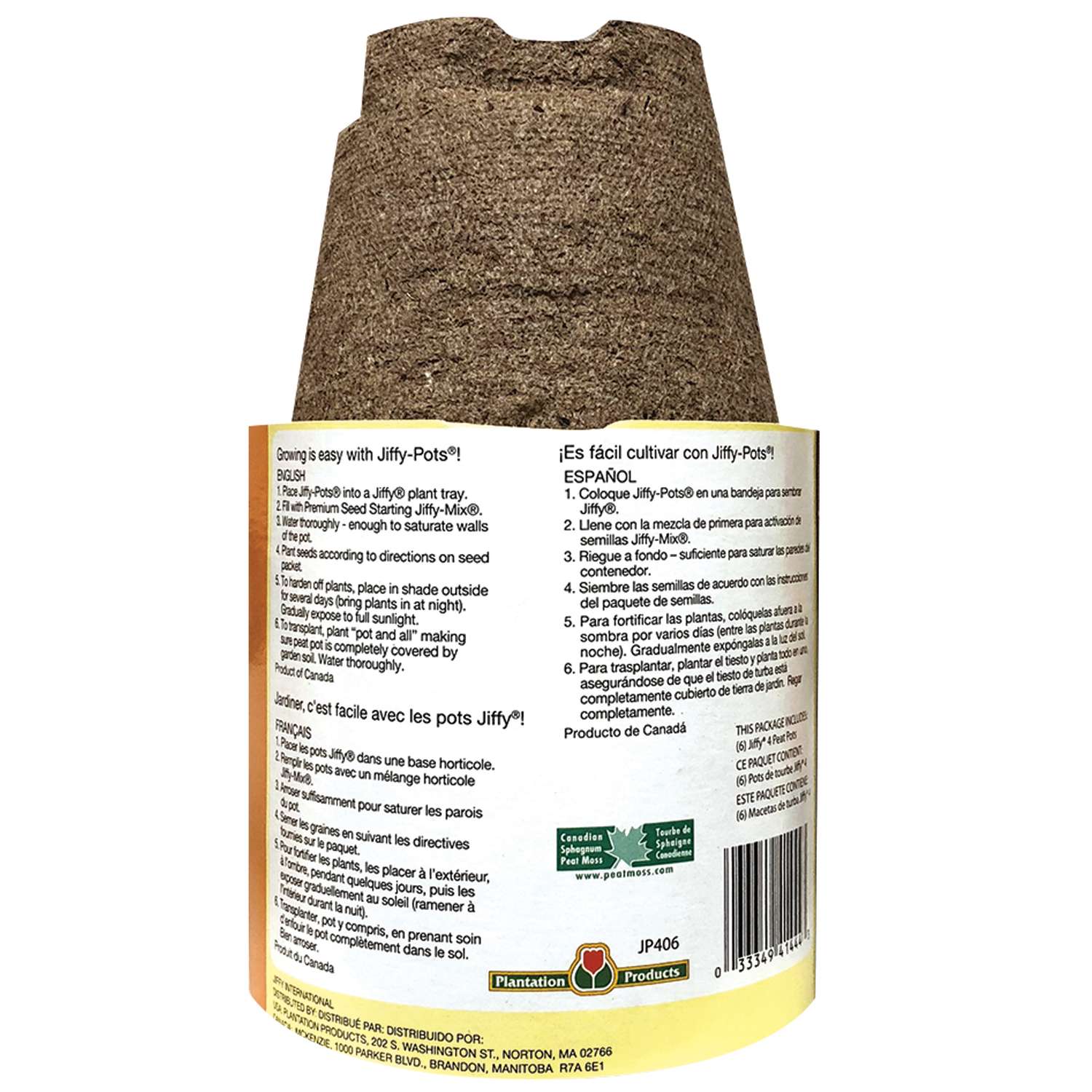 Jiffy Peat Pot 6 pk Ace Hardware