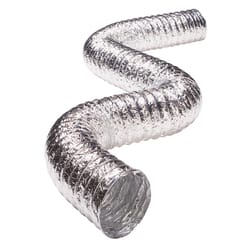 Deflect-O Supurr-Flex 5 ft. L X 4 in. D Silver Aluminum Dryer Transition Duct