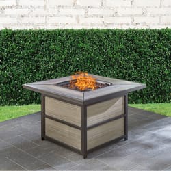 Hanover Coffee Table Propane Fire Pit 28.8 in. H x 37.4 in. W x 37.4 in. D Steel