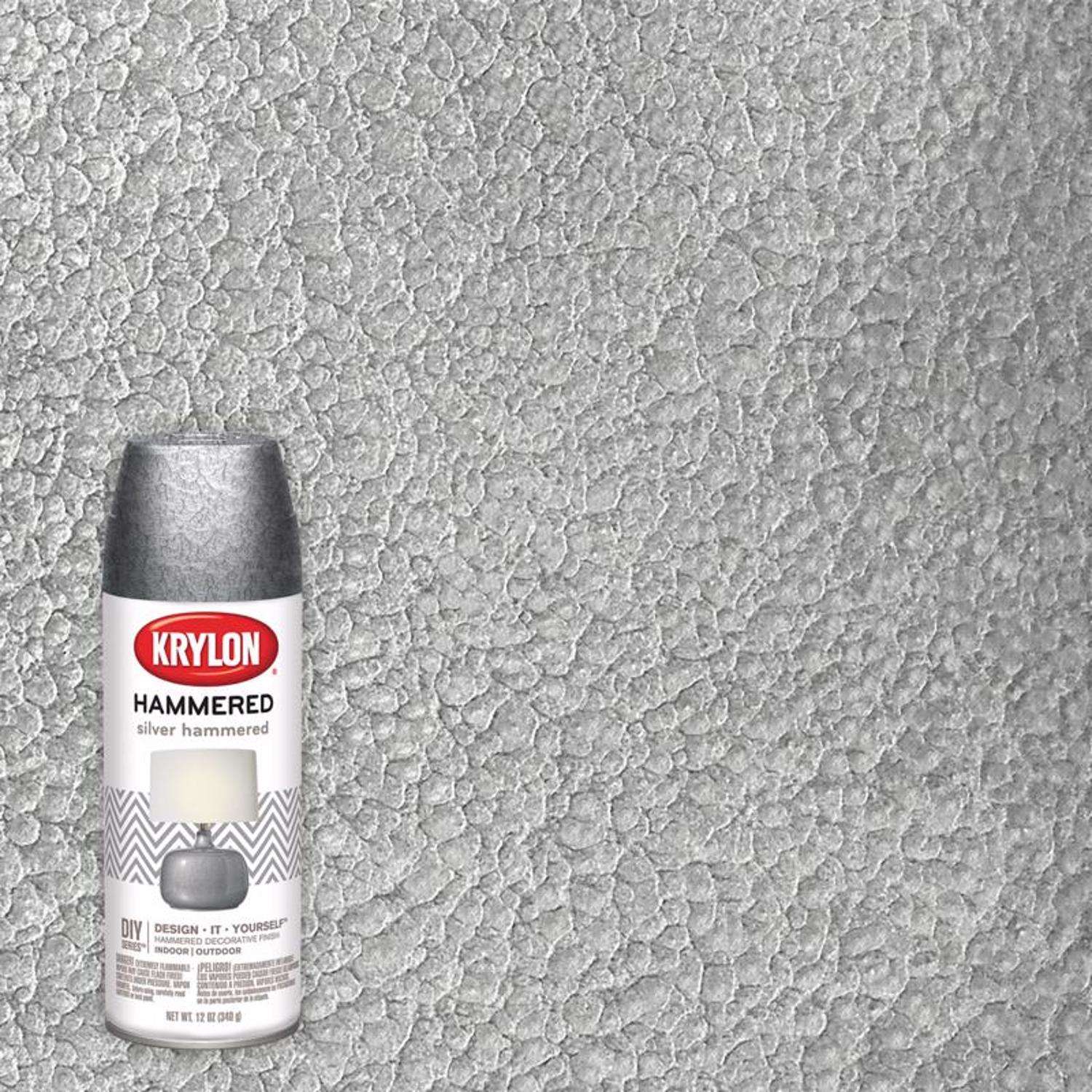 Krylon Hammered Finish Silver Spray Paint 12 oz Ace Hardware