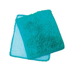 Janey Lynn's Designs Shrubbie Tease Me Turquoise Cotton/Nylon Solid Kitchen Utility Cloth 2 pk