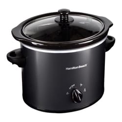 Hamilton Beach 3-Quart Slow Cooker Black/Silver 33237 - Best Buy