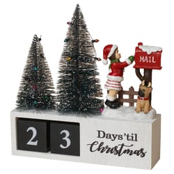 Gerson Multicolored Holiday Countdown Indoor Christmas Decor 9 in.