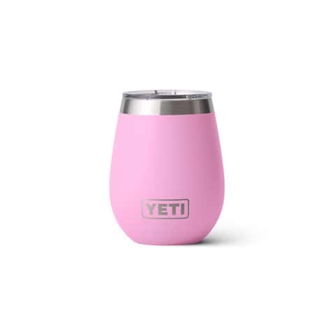YETI Rambler 10 oz Power Pink BPA Free Wine Tumbler with