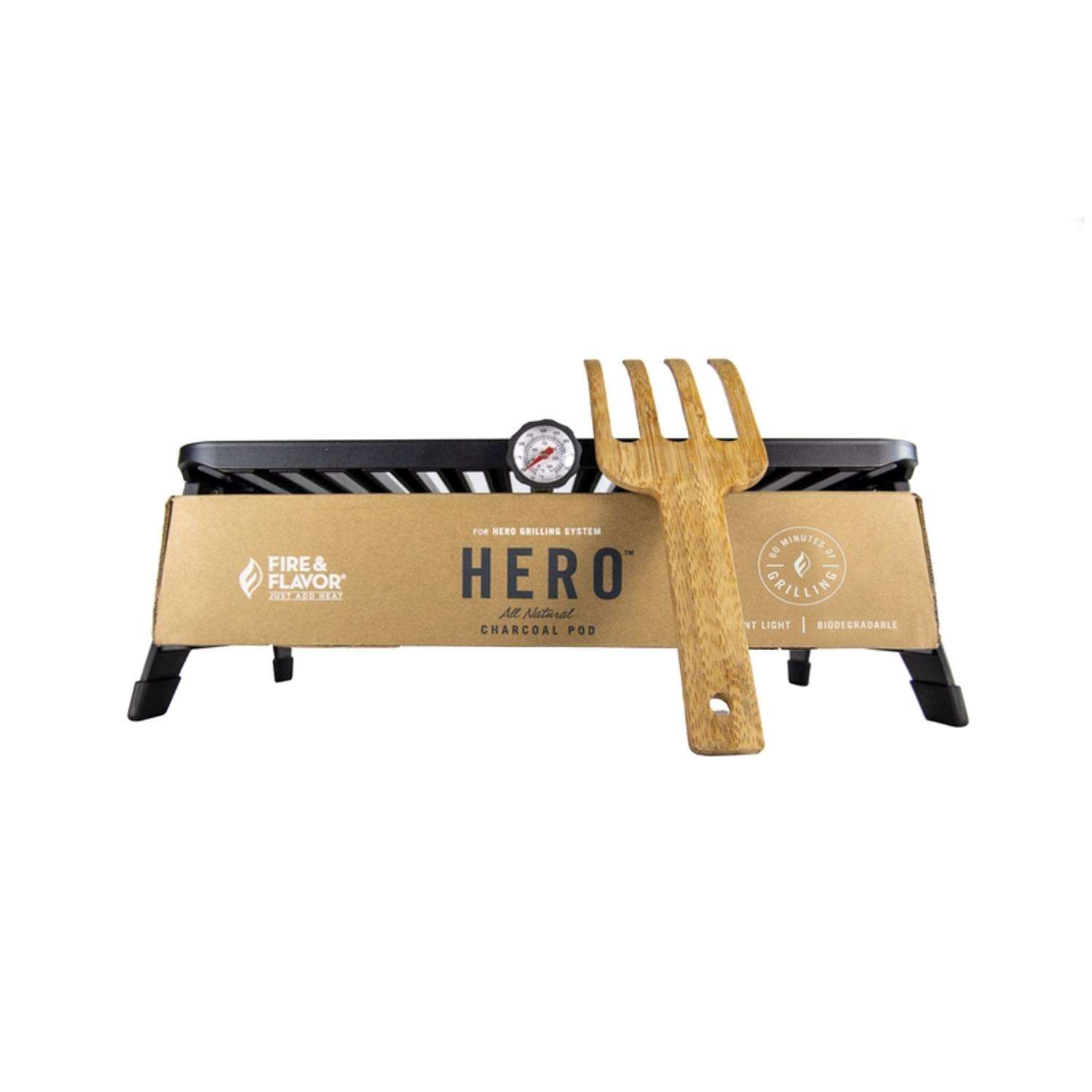 Fire & Flavor Hero Charcoal Grill Black Ace Hardware