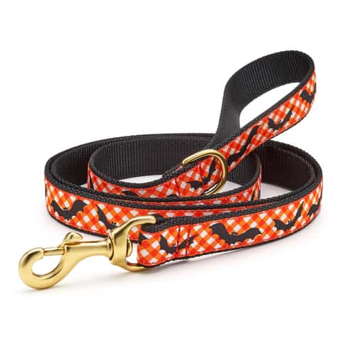 Up Country Orange Batty Nylon Dog Leash