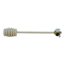 R&M International Corp Wood Honey Dipper with Bee