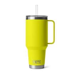 YETI Rambler 42 oz Firefly Yellow BPA Free Straw Mug