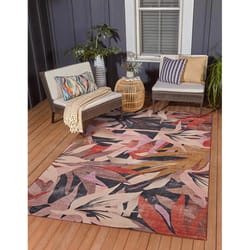 Linon Home Decor 5 ft. W X 7 ft. L Orange Styer Polyester Accent Rug