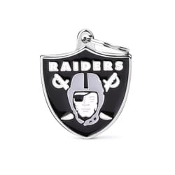 MyFamily NFL Black/White Las Vegas Raiders Metal Pet Tags