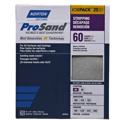 Norton ProSand 11 in. L X 9 in. W 60 Grit Aluminum Oxide Sandpaper 20 pk