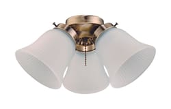 Westinghouse Antique Brass White Cluster Ceiling Fan Light Kit