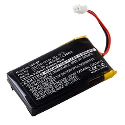 Dantona Lithium-Polymer Ion 3.7 V 0.46 mAh Replacement Battery DC-57 1 pk