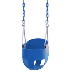 Swingan 1 Person Blue Plastic Bucket Swing
