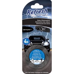 Refresh Your Car! Lightening Bolt Air Freshener 1 pk