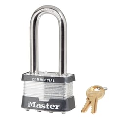 Master Lock 4-4/5 in. H X 2-1/5 in. W X 1-2/7 in. L Steel 4-Pin Cylinder Exterior Padlock