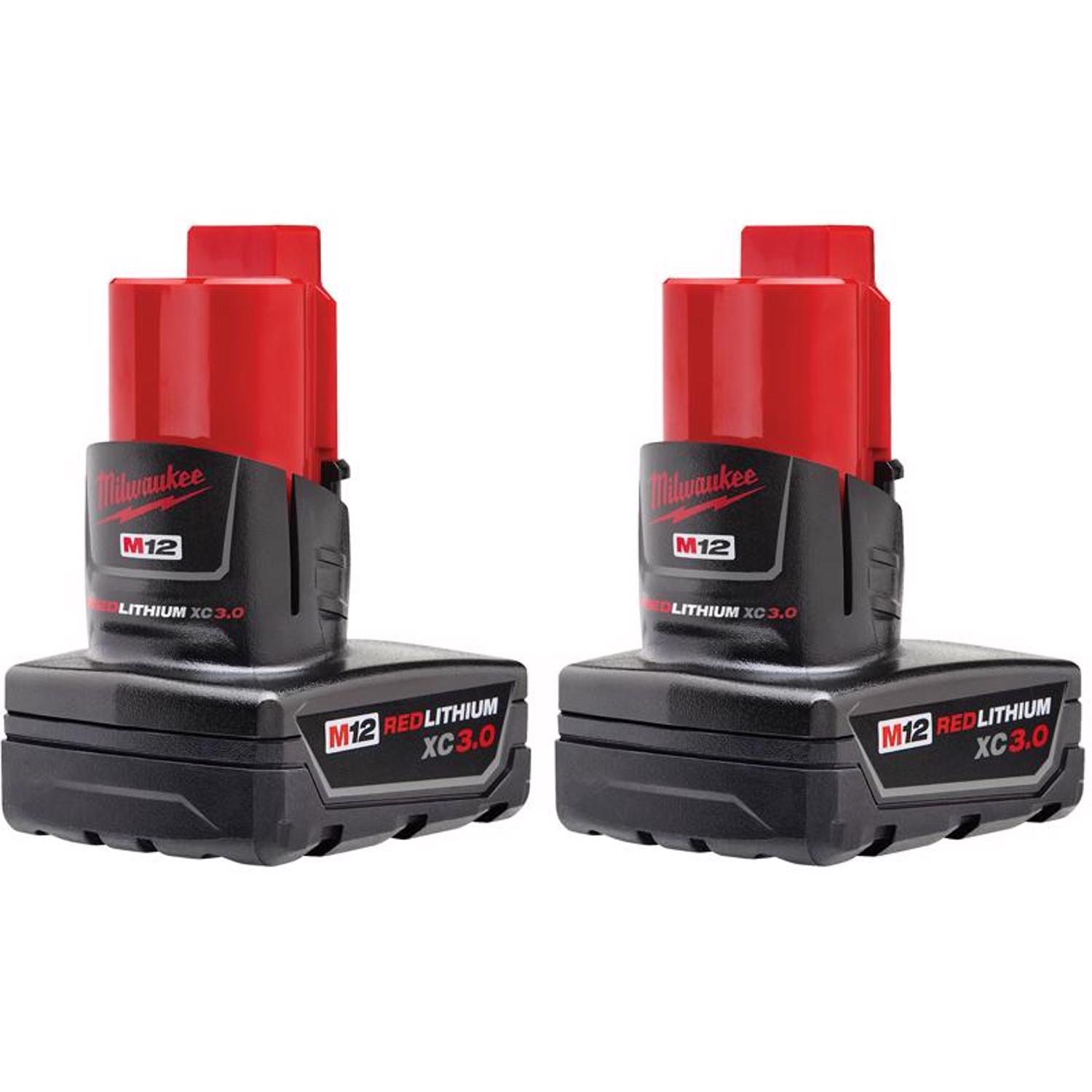 Photos - Power Tool Battery Milwaukee M12 RedLithium XC 3 Ah Lithium-Ion High Capacity Battery Pack 2 