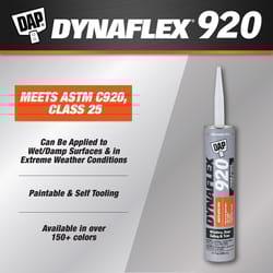 DAP Dynaflex 920 White Elastomeric Polymers/Synthetic Resins Waterproof Sealant 10.1 oz