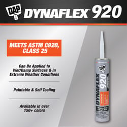 DAP Dynaflex 920 White Elastomeric Polymers/Synthetic Resins Waterproof Sealant 10.1 oz