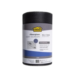 M-D BUILDING PRODUCTS Charcoal Fiberglass Door and Window Screen 8 in. W X 100 ft. L 1 pk