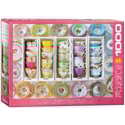 Eurographics Colorful Tea Cups Jigsaw Puzzles Multicolored 1000 pc