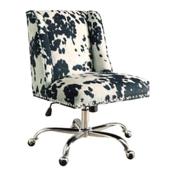 Linon Home Decor Black Polyester Office Chair