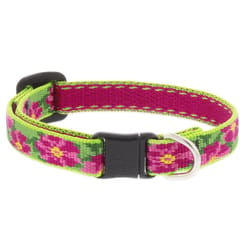 LupinePet Original Multicolored Petunias Nylon Cat Collar