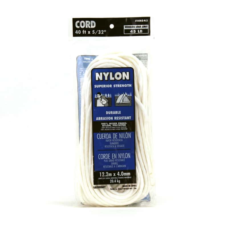 Lehigh 1/4-in x 50-ft Braided Nylon Rope in the Packaged Rope