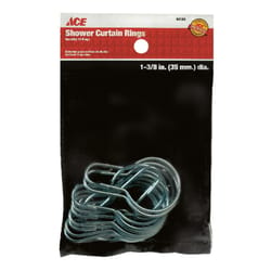 Ace Shower Curtain Rings Silver