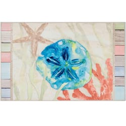 Olivia's Home 22 in. W X 32 in. L Multicolored Pastel Coastal Polyester Rug